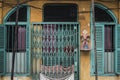 HouseÃ¢â¬â¢s facade at Hao Si Phuong old traditional alley in Ho Chi Minh City, Vietnam
